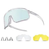 ROCKBROS Fahrradbrille Photochromatisch Sonnenbrille Outdoor MTB Rennrad Sportbrille, (1-St), für Damen und Herren Fahrradbrille
