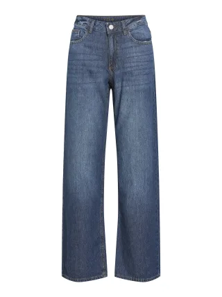 VILA - VIPALMA RW WIDE JEANS DBD PAL20-NOOS Dark Blue Denim - Gr. - 30