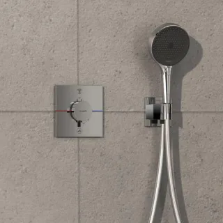 hansgrohe ShowerSelect Comfort E Thermostat 15572000 Unterputz, für 2 Verbraucher, ohne Sicherungskombination EN 1717, chrom