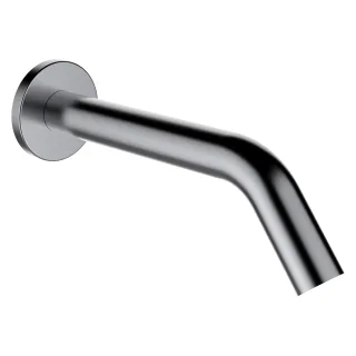 LAUFEN Wanneneinlauf Kartell LAUFEN Festauslauf Ausladung 175mm PVD Edelstahl gebürstet H3713300900601