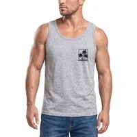 Neverless Tanktop Tanktop Herren mit Grafik-Print - Design Logo Palmen - Trägershirt mit Print