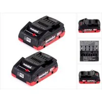 metabo Akku Set 18V mit 2x Akku LiHD 4,0Ah (625367000) Akkupacks