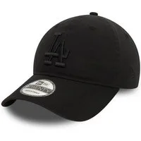 New Era Baseball Cap Los Angeles Dodgers MLB Washed Tonal Schwarz Verstellbare 9Twenty Cap (1-St)