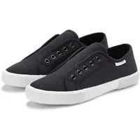 LASCANA Slip-On-Sneaker, Sneaker Slipper, Halbschuh bequem zum Reinschlüpfen VEGAN