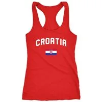 MoonWorks Tanktop Damen Tanktop Kroatien Croatia Hrvatska WM Fußball Weltmeisterschaft 2018 World Cup Fan-Shirt Moonworks®