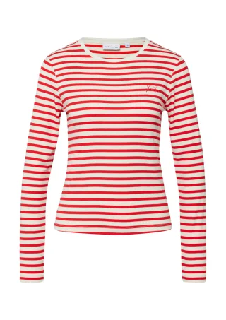 comma - T-Shirt rot/weiß - Gr. - 36