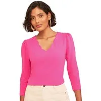 Love & Roses V-Shirt Love & Roses Oberteil mit 3/4-Ärmeln, Regular (1-tlg)