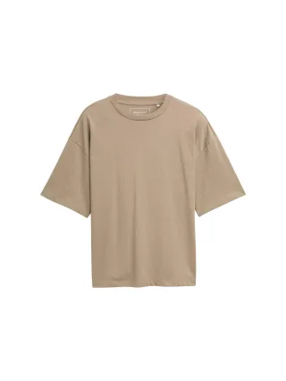 Denim Tom Tailor - Oversize T-Shirt roasted nut brown - Gr. - M