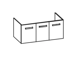 Artiqua 411 Waschtischunterschrank für Durastyle 232012 Weiß Hochglanz, 411-WU3T-D47-7016-68 411-WU3T-D47-7016-68
