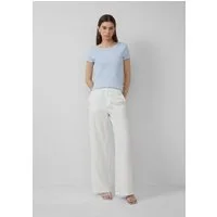 QS Chinos Hose Nadelstreifen-Hose mit weitem Bein