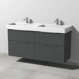 Sanipa 3way Waschtischunterbau zu Laufen Pro S Waschtisch mit 4 Auszügen, Anthrazit-Matt UM77122