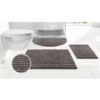 LeGer Home by Lena Gercke Badematte Tamsin, Badvorleger, Badezimmer Teppich, Duschvorleger, Höhe 10 mm, rutschhemmend beschichtet, schnell trocknend, fußbodenheizungsgeeignet, Polyester, rechteckig, Streifen, modern