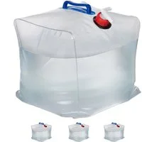 relaxdays Kanister 4er Set faltbare Wasserkanister 20 L (4 St)