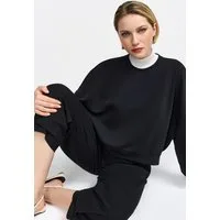 RICHROYAL Sweatshirt Tencel peached Shirt modische Kurzarmsweatshirt
