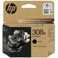 HP 308E / 7FP22UE Tintenpatrone (1-tlg., Druckkopfpatrone schwarz Evomore schwarz 320 Seiten)