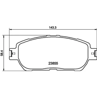 Hella Bremsbel?ge vorne Toyota Avalon Camry Sienna