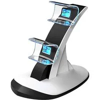 Toomoke PS5 Controller Ladestation,Dual-USB Schnellladung,Zubehör für PS5 Controller-Ladestation (1000 mA, Ladekabel PS5 Zubehör für PlayStation 5)