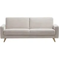 exxpo - sofa fashion 3-Sitzer Samso, elegant und bequem, aktueller Cord Bezug, Kippcouch, hochwertige Verarbeitung, Schlafsofa inkl. Bettfunktion und Bettkasten