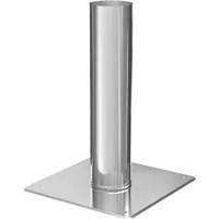 Schornstein-Zentrallager Schornsteinverlängerung Schornsteinkopf Verlängerung einwandig, Edelstahl Länge 500 mm, 0,6 mm