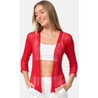 ikat Bolero IKA01 (Sommerlicher angenehm leichter Damen Bolero mit 3/4 Arm)