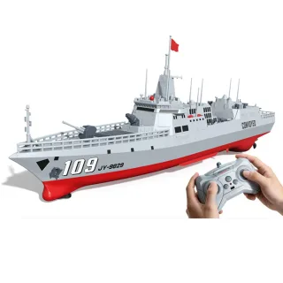 JJRC S28 RTR 2.4G RC Boat Destroyer Majestic Warship Silhcuette Sailing Simulation Realistic Ship Water Spray Two Speed