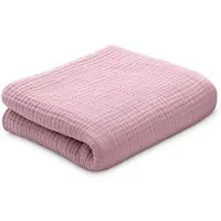 Ehrenkind Tagesdecke Sofadecke aus 100 % Bio-Baumwolle, 4-lagiger Musselin mit natürlicher Crinkle-Optik
