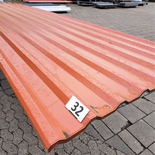Trapezblech 20/138 | Dach | 19 Stück | 4,40 m Länge | Kupferbraun ( RAL 8004 )