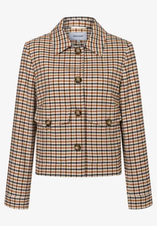 MORE & MORE - Check Shirt Jacket - 4031/heritage check - Gr. - 36