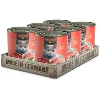 Leonardo Catfood Rind - hochwertiges Nassfutter ohne Getreide & Zuckerzusatz 6x800g, Nassfutter für: Katzen