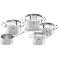 Fissler Topf-Set ORIGINAL-PROFI COLLECTION® Edelstahl-Topfset, Edelstahl 18/10 (7-tlg., je 1 Kochtopf 16/20/24 cm, Kasserolle 16 cm, Bratentopf 20 cm), mit breitem Schüttrand, Kaltmetallgriffen. Made in Germany