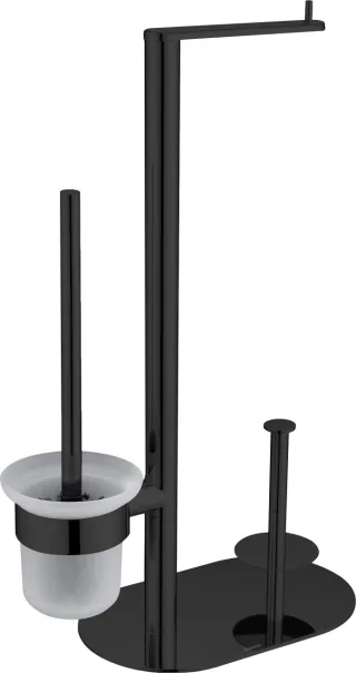 Neuesbad 3-Funktionen WC PAPER STAND, Schwarz NB1DEADRN7321