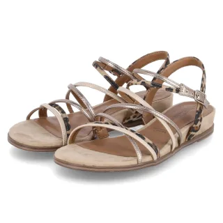 Tamaris Sandalen - Gr. 37 - Beige - Textil & Synthetik