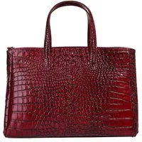Cluty Henkeltasche, echt Leder, Made in Italy