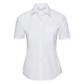 Russell Collection - "Classic" Hemd für Damen kurzärmlig ()