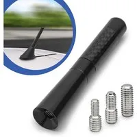 Adapter Universe Universal 9cm Auto Kurz Stab Dach Antenne Radio Carbon Design KFZ PKW Stabantenne
