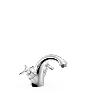 Tres 2 Griff Waschtischarmatur Mit Griff G3/8" flexible Anschlussschläuche, 24210201 24210201