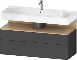 Duravit Qatego Waschtischunterbau wandhängend Graphit Matt 1190x470x590 mm - QA4396030490000 QA4396030490000