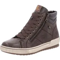 Remonte Schnürboots, Plateau, Schnürstiefelette, Boots in Crash-Optik