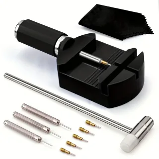 11pcs Watch Link Removal Tool Kit Watch Band Tool Chain Pin Remover Repair Tool Kit for Watch Band Adjustment Watch, Wat