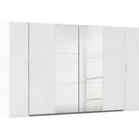 rauch Schwebetürenschrank Kleiderschrank Drehtürenschrank Schrank Garderobe KRONACH (in 3 Ausstattungen BASIC/CLASSIC/PREMIUM, Breiten 225/268/311/354 cm) Kombischrank optional mit 1 oder 2 Spiegel viele Böden MADE IN GERMANY