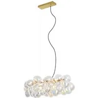 Qazqa Pendelleuchte Uvas, ohne Leuchtmittel, Warmweiß, QAZQA Hängeleuchte, g9, Bunt, Stahl, Design