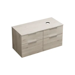 Burgbad Waschtischunterschrank Eqio 619x1200x550 Eiche Dekor Flanelle, SGUU120RF2632 SGUU120RF2632