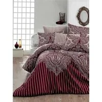 ROLFNERS Bettwäsche Lale Bordo Bettgarnitur Bettbezug Baumwolle, Baumwolle, Baumwolle Bettwäsche, Renforce-Qualität, Allergikergeeignet
