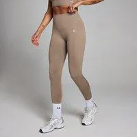 MP Damen Shape Nahtlose Leggings – Helles Graubraun - XXL