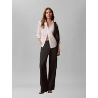 Calvin Klein Jeans Cargohose Elastikbund, High Waist, Relaxed Fit, Cargotaschen