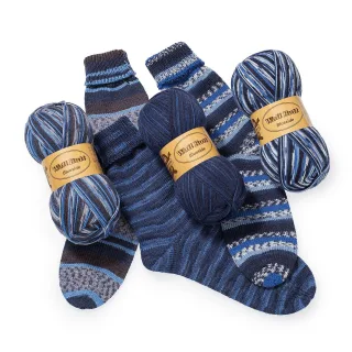 Woll Butt Sockenwollpaket "Blueside", 300 g