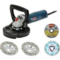 Bosch / Trongaard Elektrowerkzeug-Set Betonschleifer / Sanierungsfräse / Winkelschleifer 1200W 125mm #450