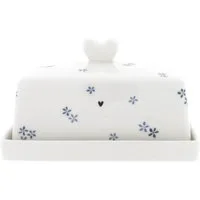 Bastion Collections Butterglocke Bastion Collections Butterdose Iris Blue