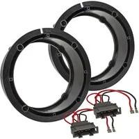 tomzz Audio Lautsprecherringe + Kabel passt für VW Golf 4 Passat 3B BG Polo 9N 165 Auto-Lautsprecher
