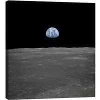 Posterlounge Wandbild Apollo 11 Aufgang der Erde über dem Mond, Juli 1969, NASA, erhältlich als Poster, Leinwandbild, Wandsticker oder Acrylglasbild